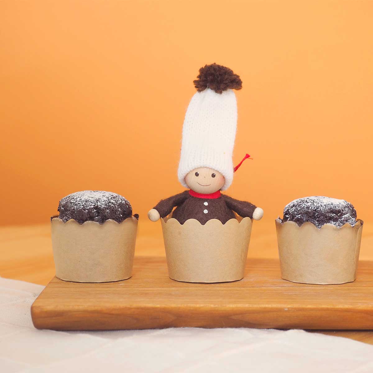 NORDIKA nisse ノルディカ ニッセ クリスマス 木製人形 ( Melty Seriesニット帽の男の子 ＆ ハートセット )