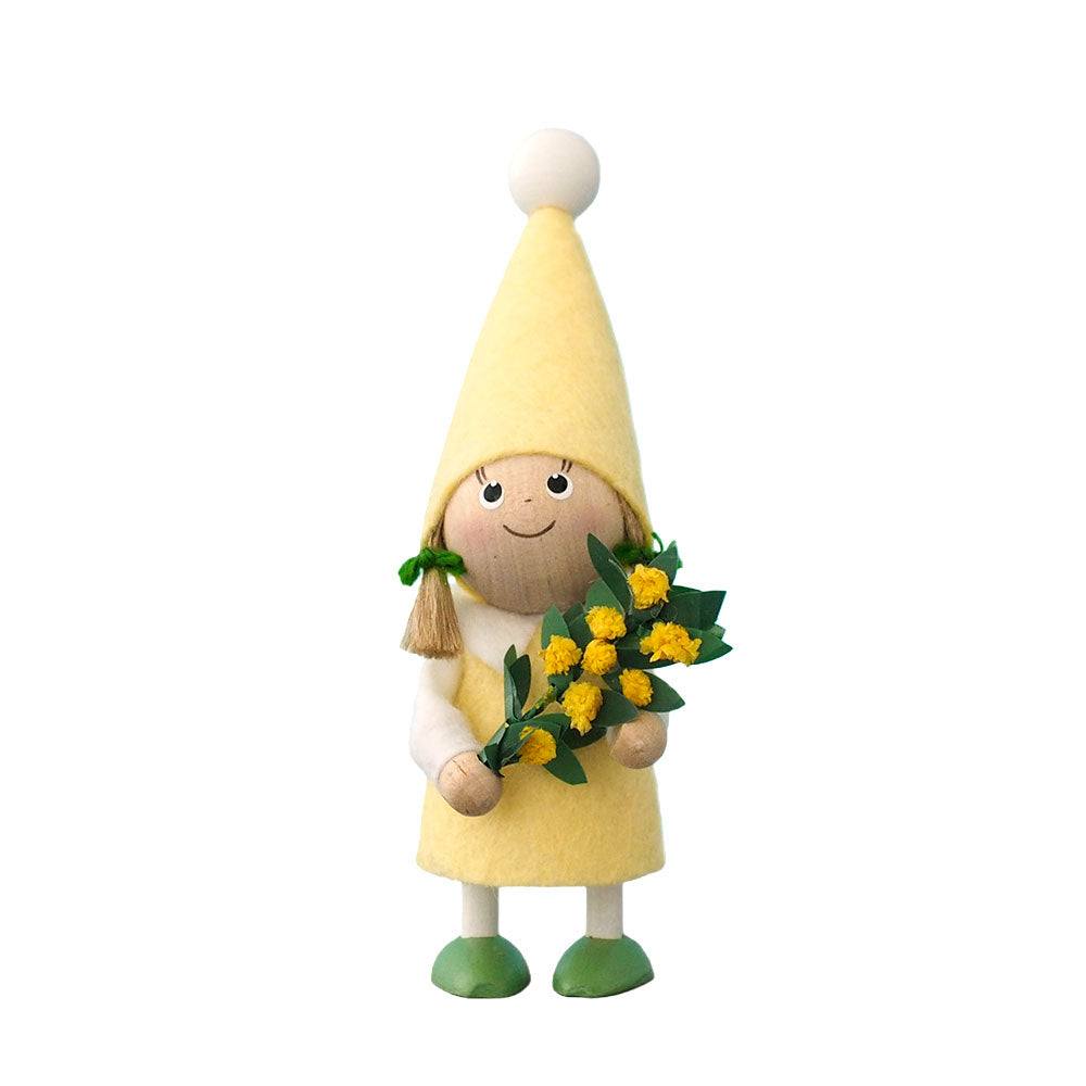 NORDIKA nisse ノルディカ ニッセ クリスマス 木製人形 ( ミモザを持っ