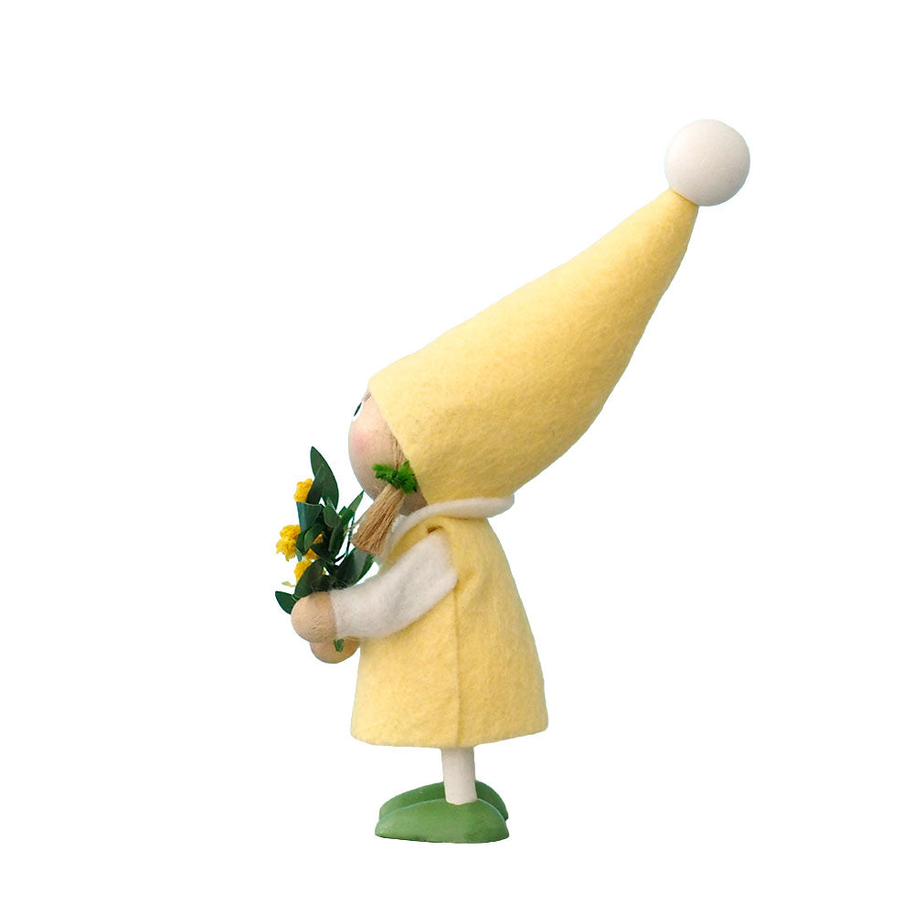 【予約】NORDIKA nisse ノルディカ ニッセ クリスマス 木製人形 ( ミモザを持った女の子 / Spring Series )