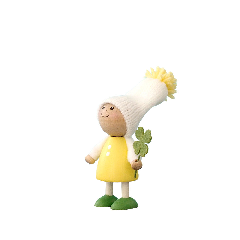 【予約】NORDIKA nisse ノルディカ ニッセ クリスマス 木製人形 ( クローバーを持った小さな男の子 / Spring Series )