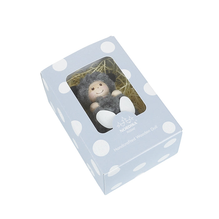 【北欧雑貨限定】NORDIKA nisse ノルディカ ニッセ ベビーニッセ ( グレー羊の男の子 )