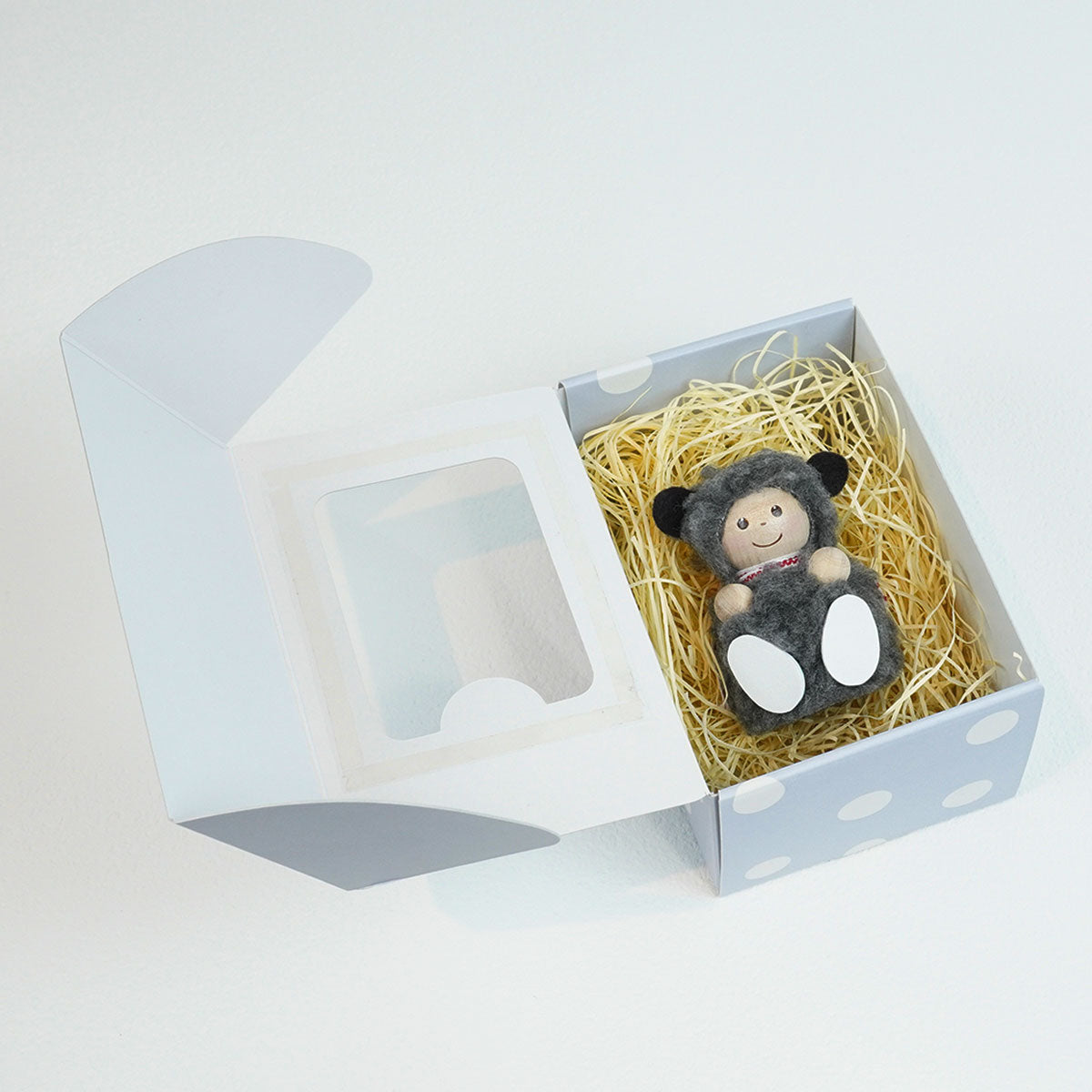 【北欧雑貨限定】NORDIKA nisse ノルディカ ニッセ ベビーニッセ ( グレー羊の男の子 )