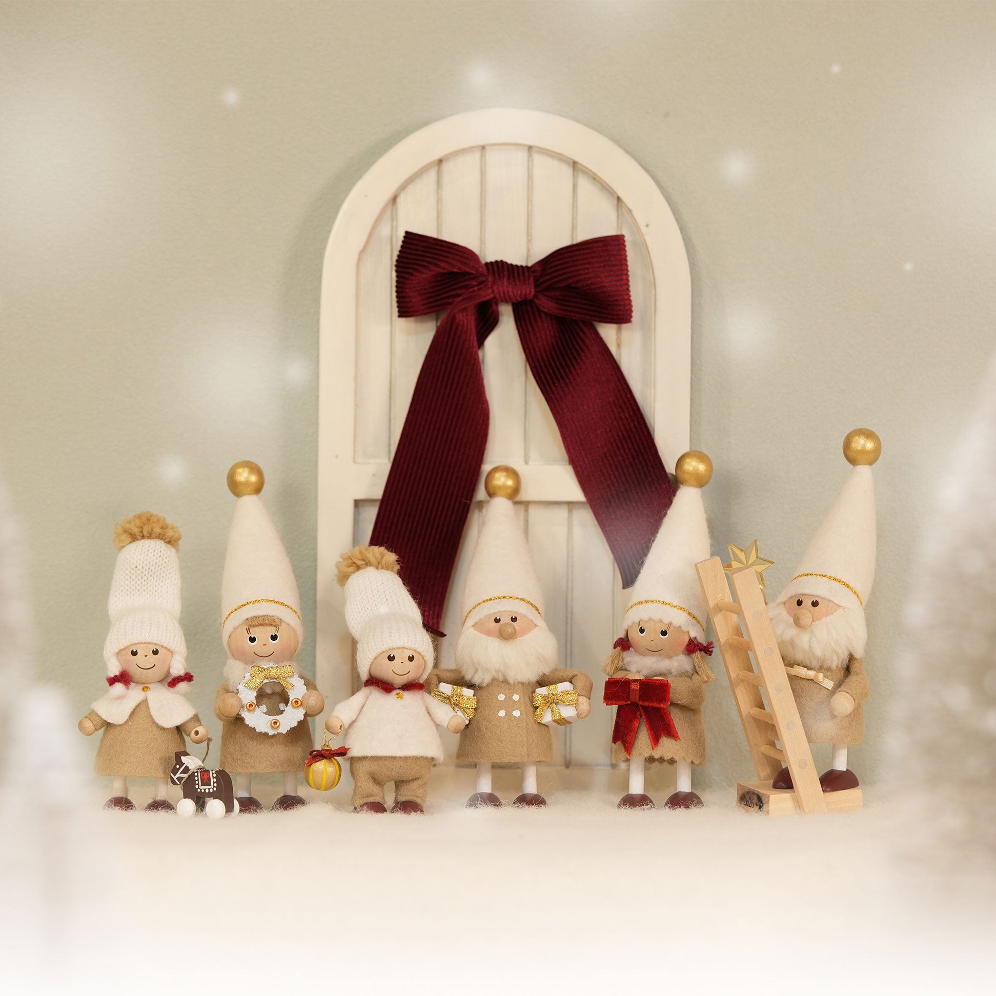 オーガンジーリボンヘアゴム サンタティディのクリスマス 2026新作】NORDIKA nisse ノルディカ ニッセ クリスマス 木製人形