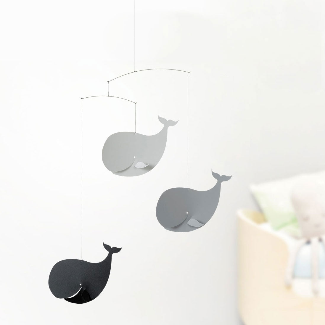 Flensted Mobiles フレンステッド・モビール(Happy Whales ハッピーホエールズ / ブラック グレイ / 81S )