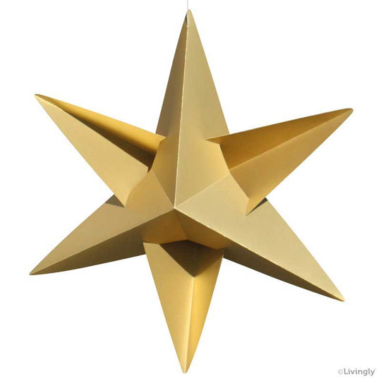 Livingly リビングリー ペーパーモビール ( イングリッドスター / ゴールド / メガサイズ )