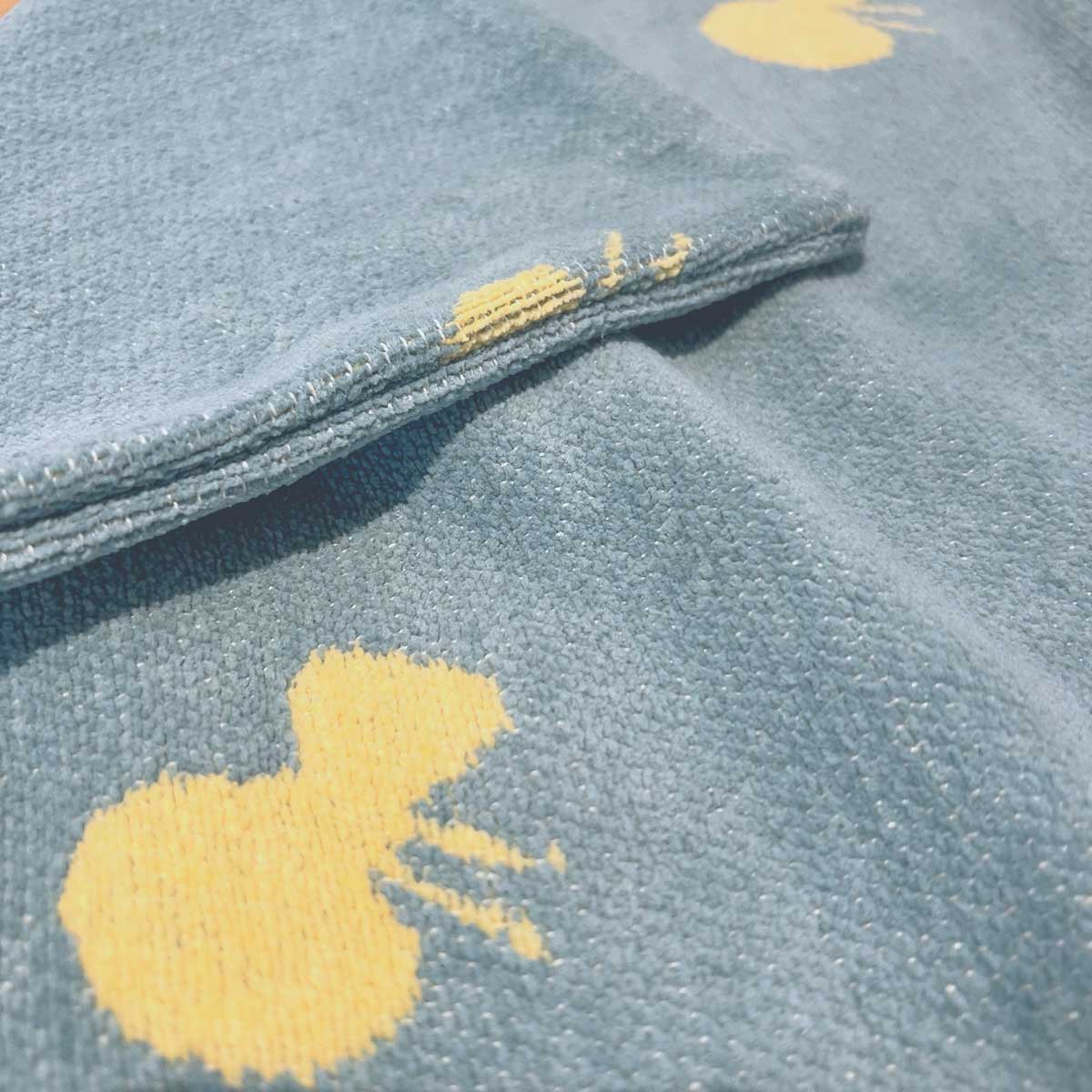 KLIPPAN クリッパン シュニールコットン クッションカバー CHOUCHO ( 45×45cm / ブルー&イエロー )