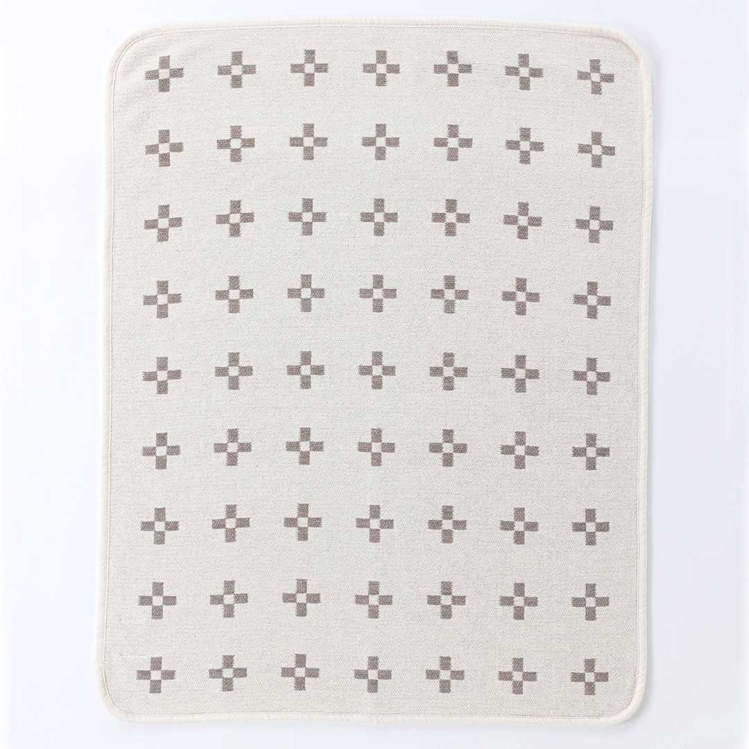 KLIPPAN クリッパン シュニールコットン ミニブランケット シャーンスンド ( 70×90cm / エクリュ )
