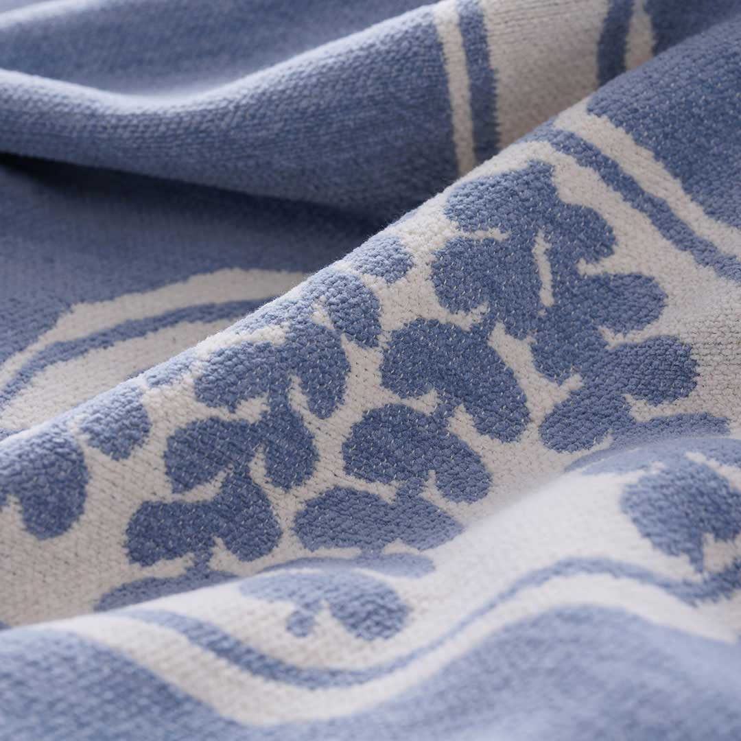 KLIPPAN クリッパン Bird Blue シュニールコットンブランケット KLIPPAN クリッパン シュニールコットン ハーフブランケット FOREST