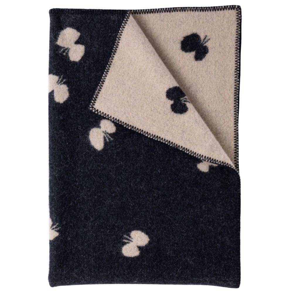 KLIPPAN クリッパン ウールハーフブランケット CHOUCHO ( 90×130cm / ブラック )