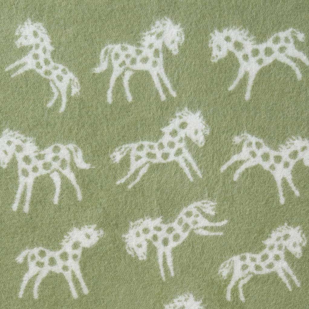 KLIPPAN クリッパン ウールミニブランケット ポニー ( 65×90cm / グリーン )