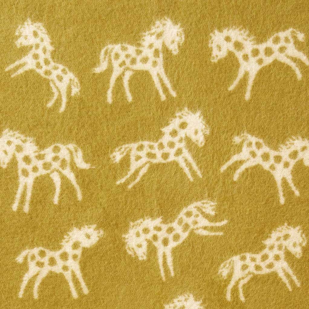 KLIPPAN クリッパン ウールミニブランケット ポニー  ( 65×90cm / イエロー )