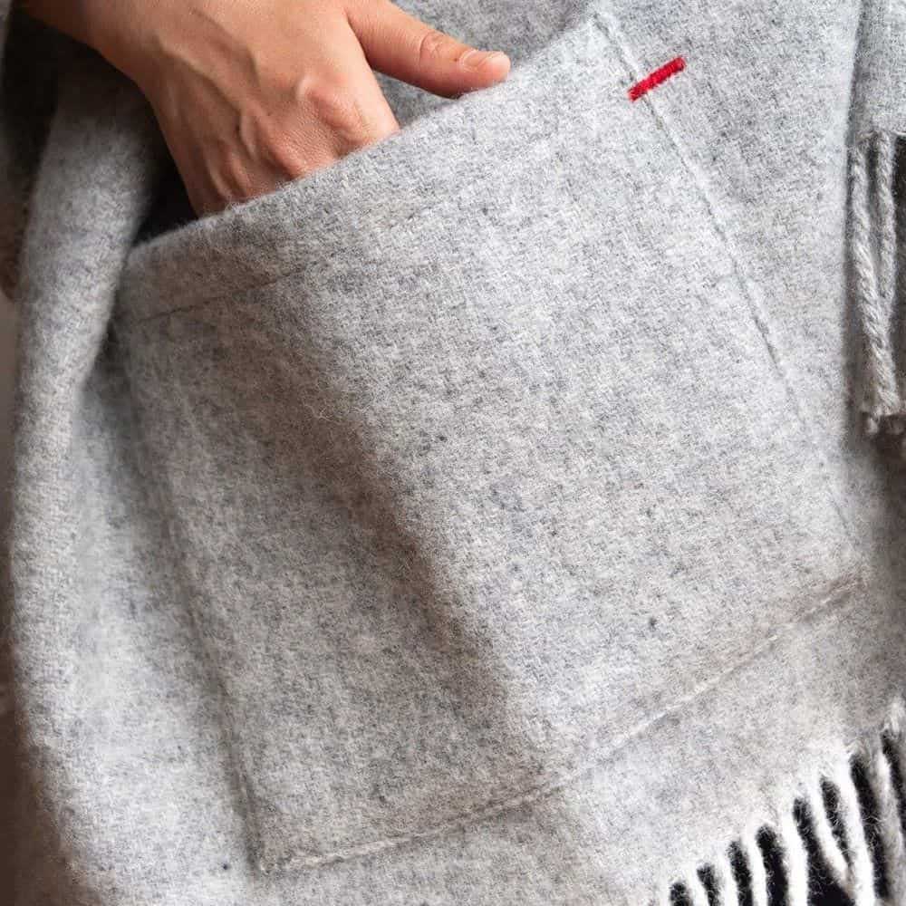 KLIPPAN クリッパン ウールストール ベーシックウール ( 65×200cm / ライトグレー )