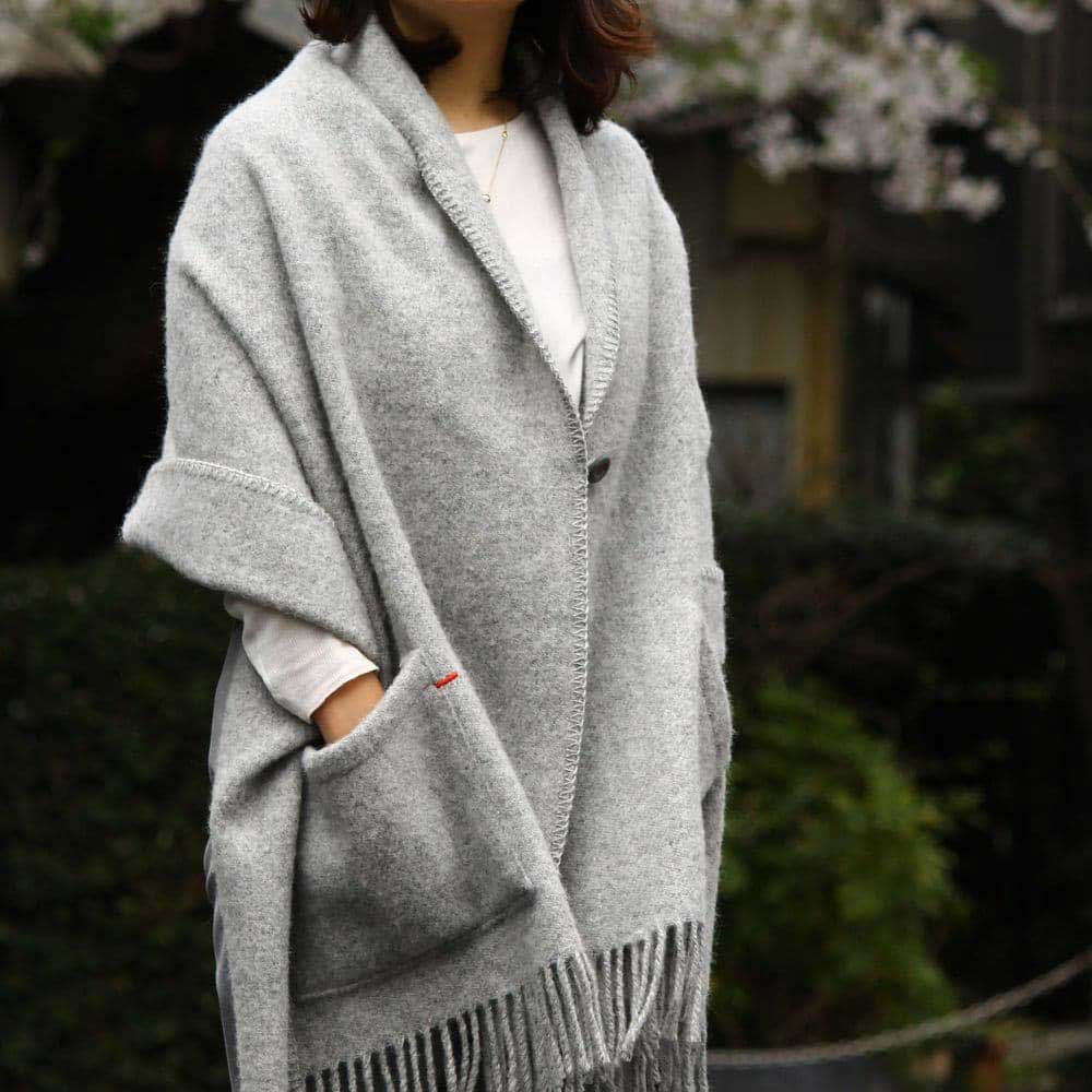 KLIPPAN クリッパン ウールストール ベーシックウール ( 65×200cm / ライトグレー )