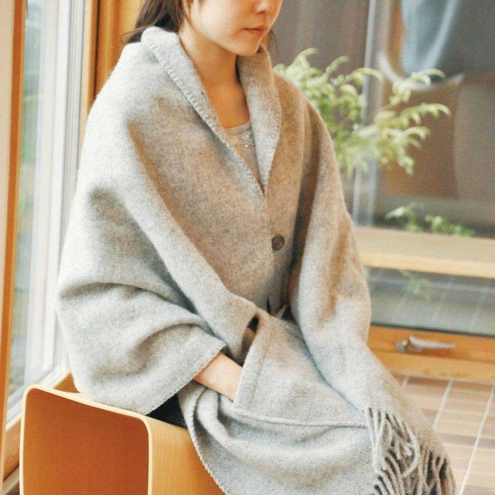 KLIPPAN クリッパン ウールストール ベーシックウール ( 65×200cm / ライトグレー )