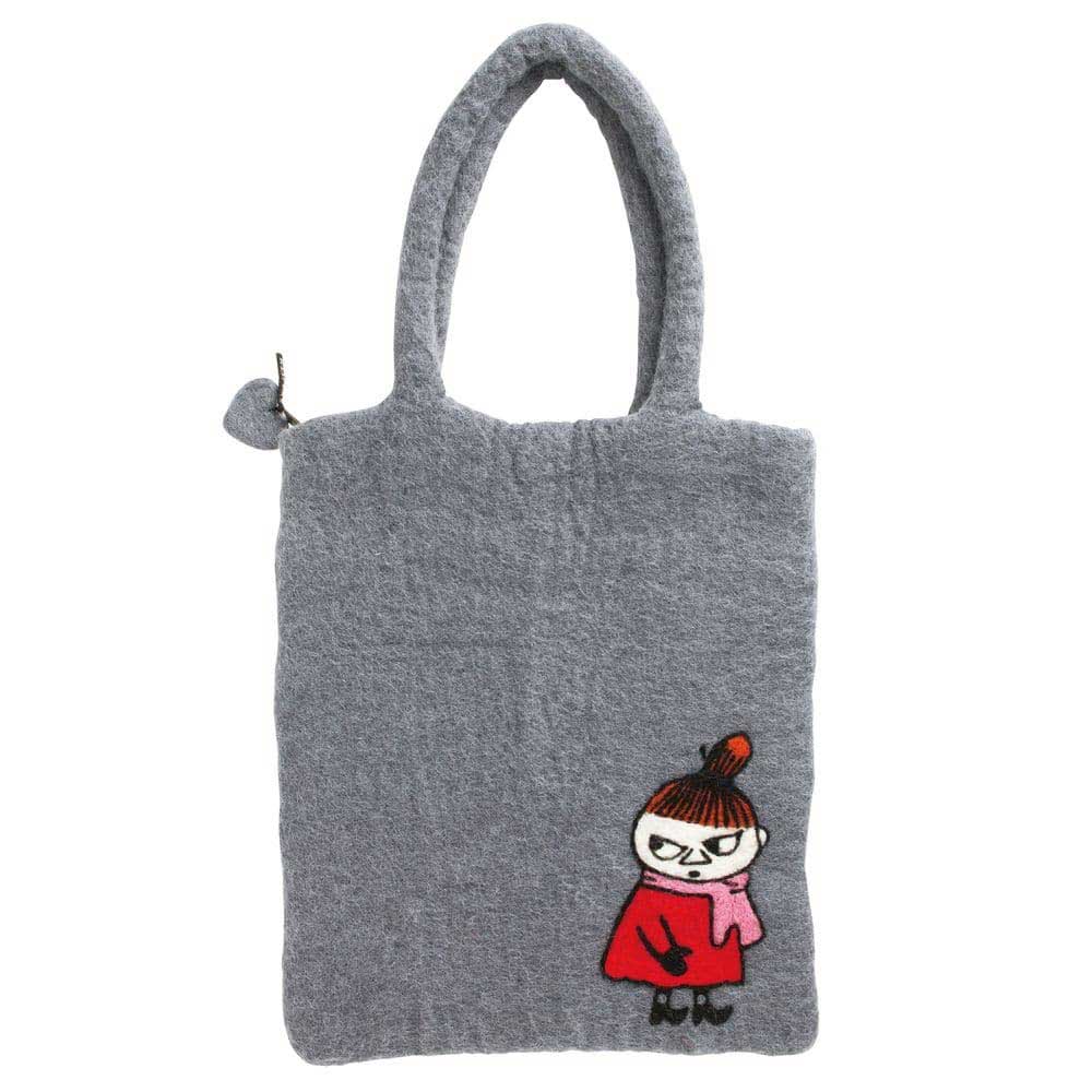 Moomin ムーミン KLIPPAN クリッパン フェルトバッグ ( スニーキーミイ / グレー )