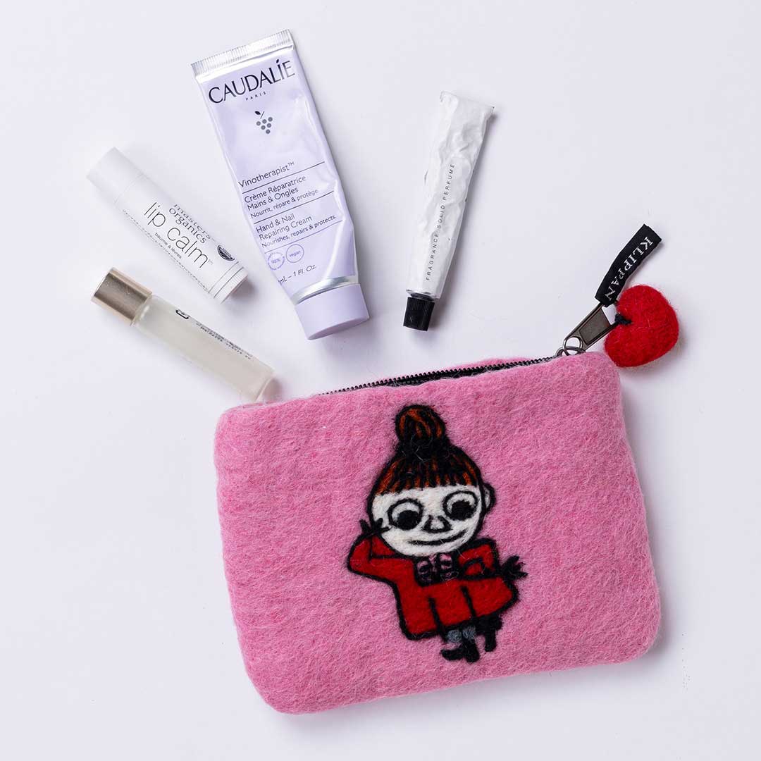 Moomin ムーミン KLIPPAN クリッパン フェルトポーチ ( リトルミイ / ピンク )