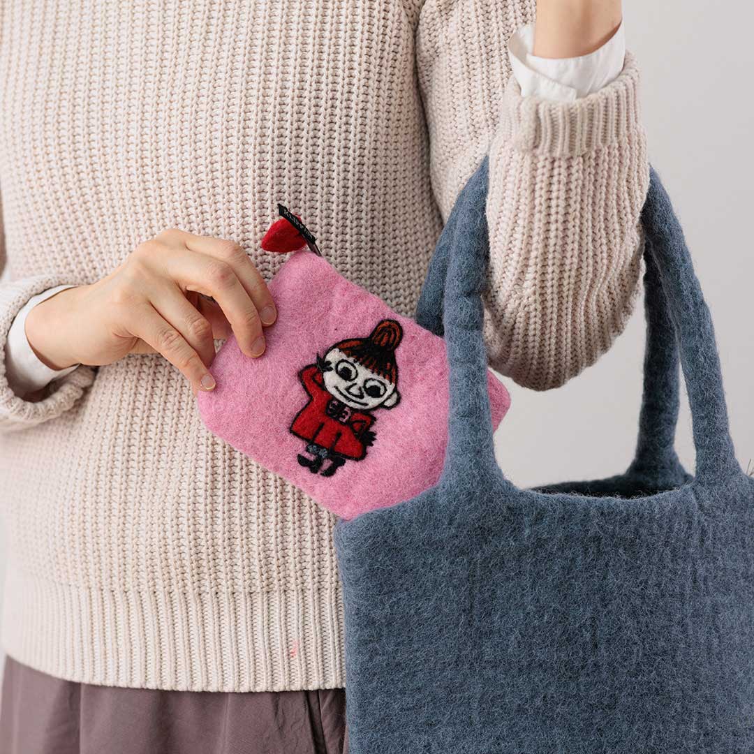 Moomin ムーミン KLIPPAN クリッパン フェルトポーチ ( リトルミイ / ピンク )