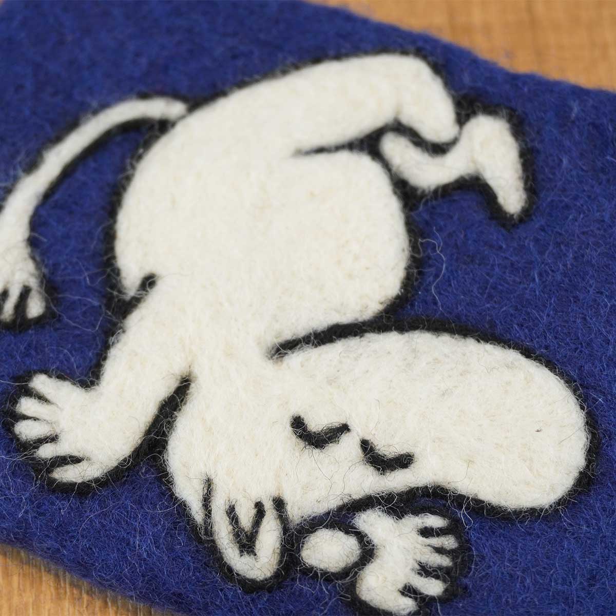 Moomin ムーミン KLIPPAN クリッパン フェルトポーチ ( ムーミン アップアンドダウン / ブルー )