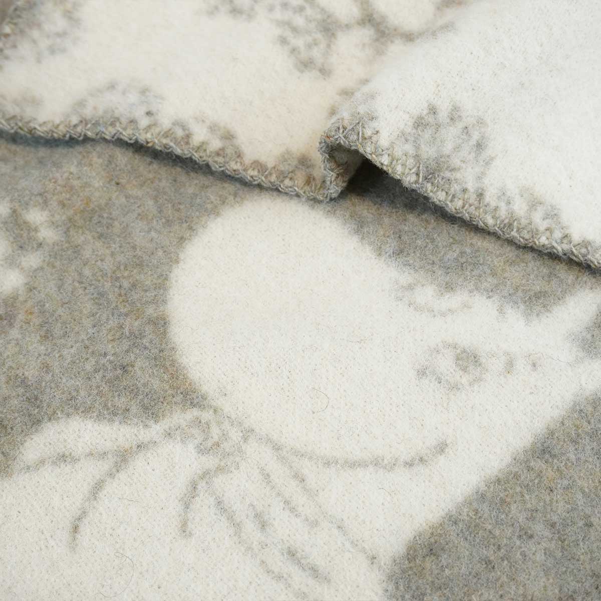 Moomin ムーミン KLIPPAN クリッパン ウールミニブランケット ( ムーミン ウィンターランド / 65×90cm / グレー )