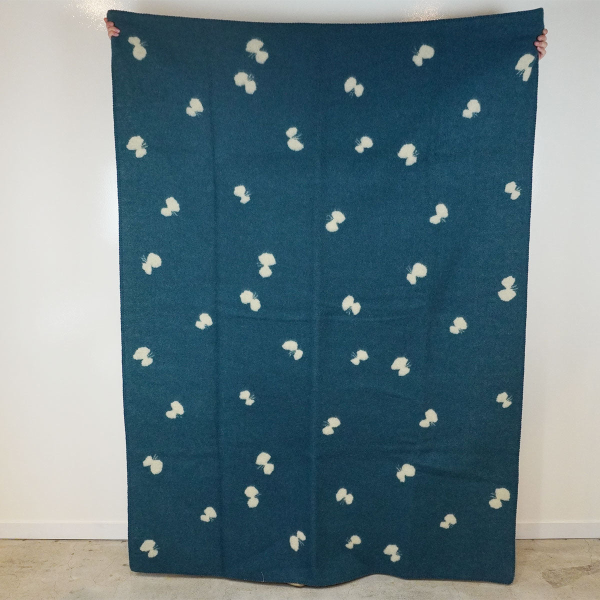 KLIPPAN クリッパン ウールシングルブランケット CHOUCHO ( 130×180cm / ブルーグリーン )