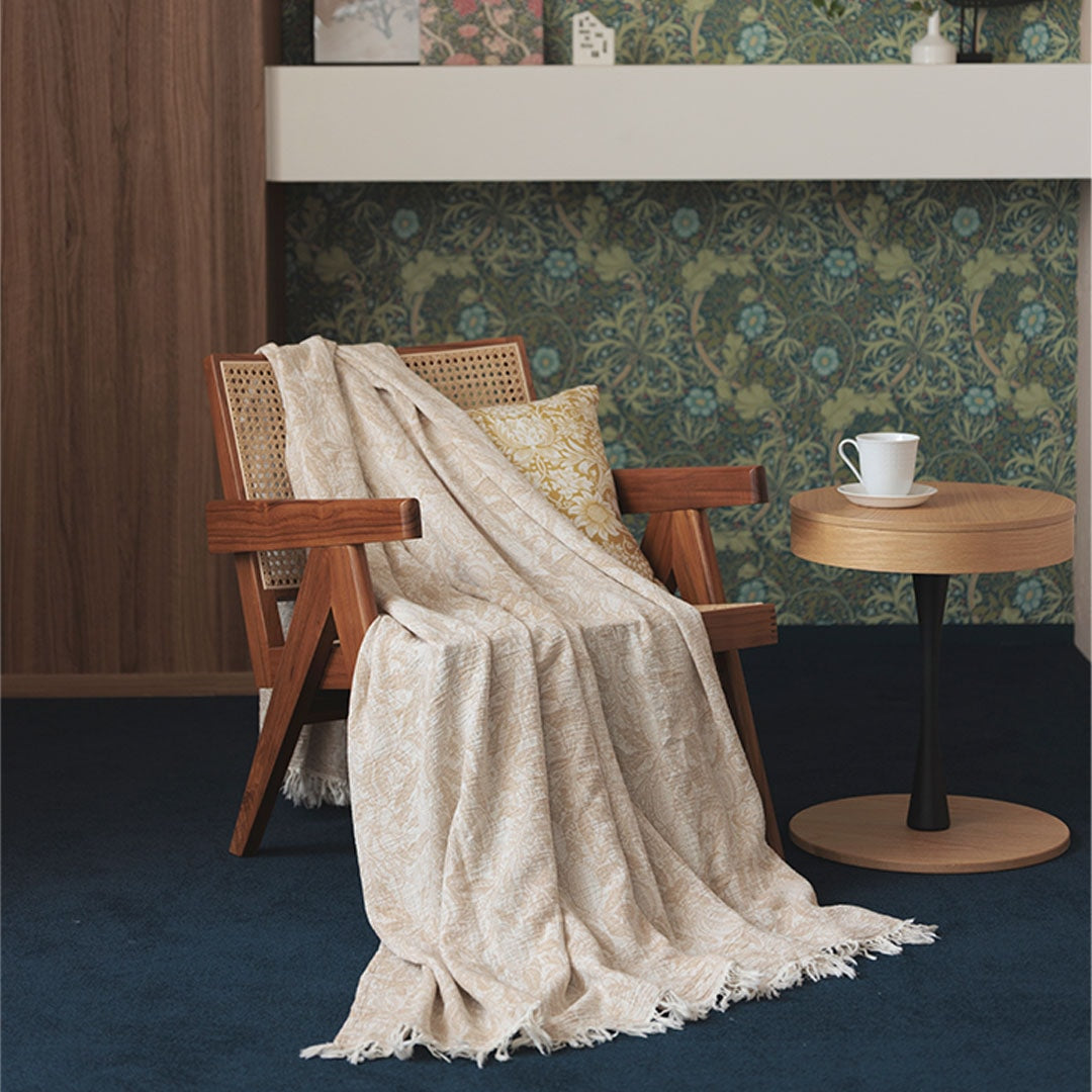 KLIPPAN クリッパン コットンスロー フルーツ ( 140×200cm / ベージュ )