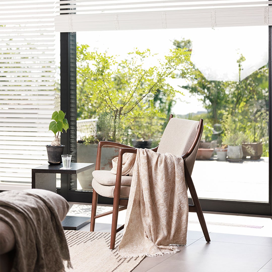 KLIPPAN クリッパン コットンスロー フルーツ ( 140×200cm / ベージュ )