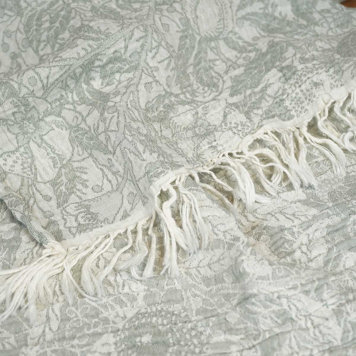 KLIPPAN クリッパン コットンスロー フルーツ ( 140×200cm / オリーブ )