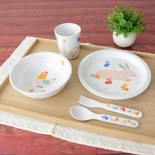 Petit Jour Paris プティジュールパリ メラミンギフト5点セット ( ファーム )