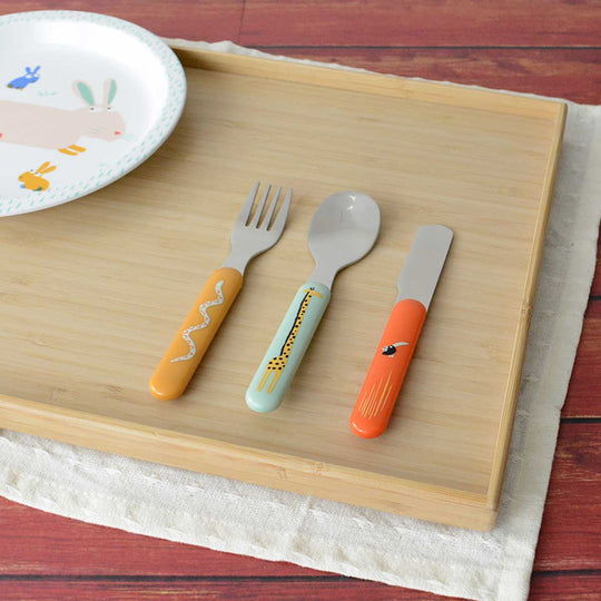 Petit Jour Paris プティジュールパリ カトラリー3点セット ( サバンナ )