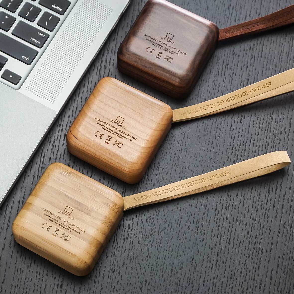 Gingko Design ギンコーデザイン マイスクエア Bluetooth スピーカー ( チェリー )