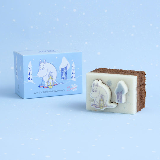 【冬季限定】Moomin ムーミン Katanukiya カタヌキヤ 型抜きバウム ( SNOWY WAY HOME ココア味 )