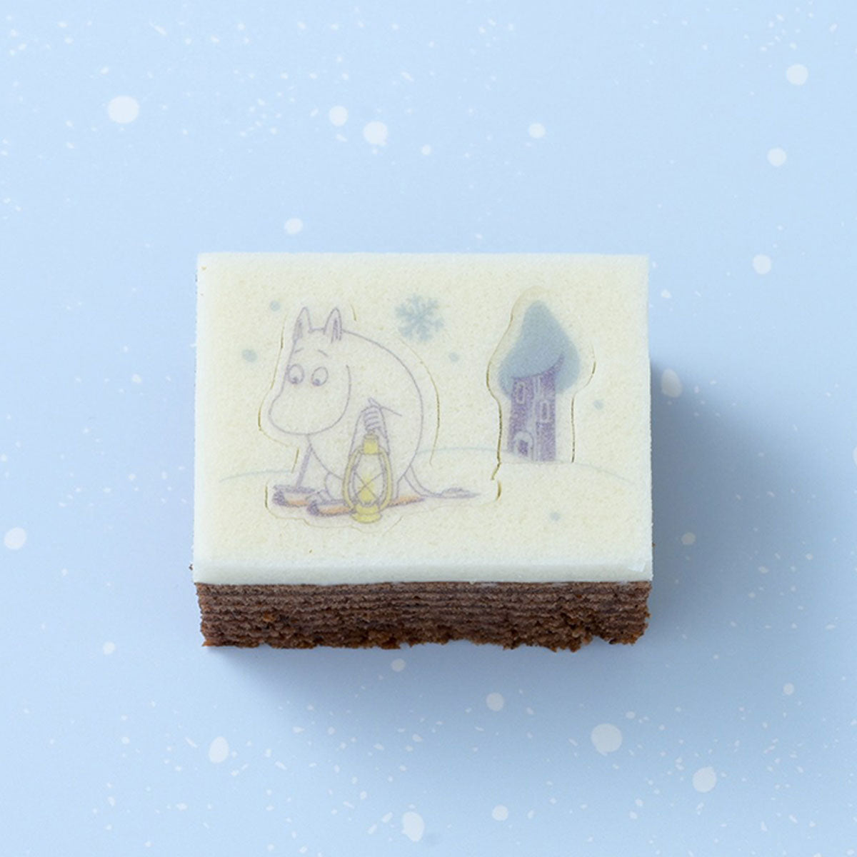 【冬季限定】Moomin ムーミン Katanukiya カタヌキヤ 型抜きバウム ( SNOWY WAY HOME ココア味 )