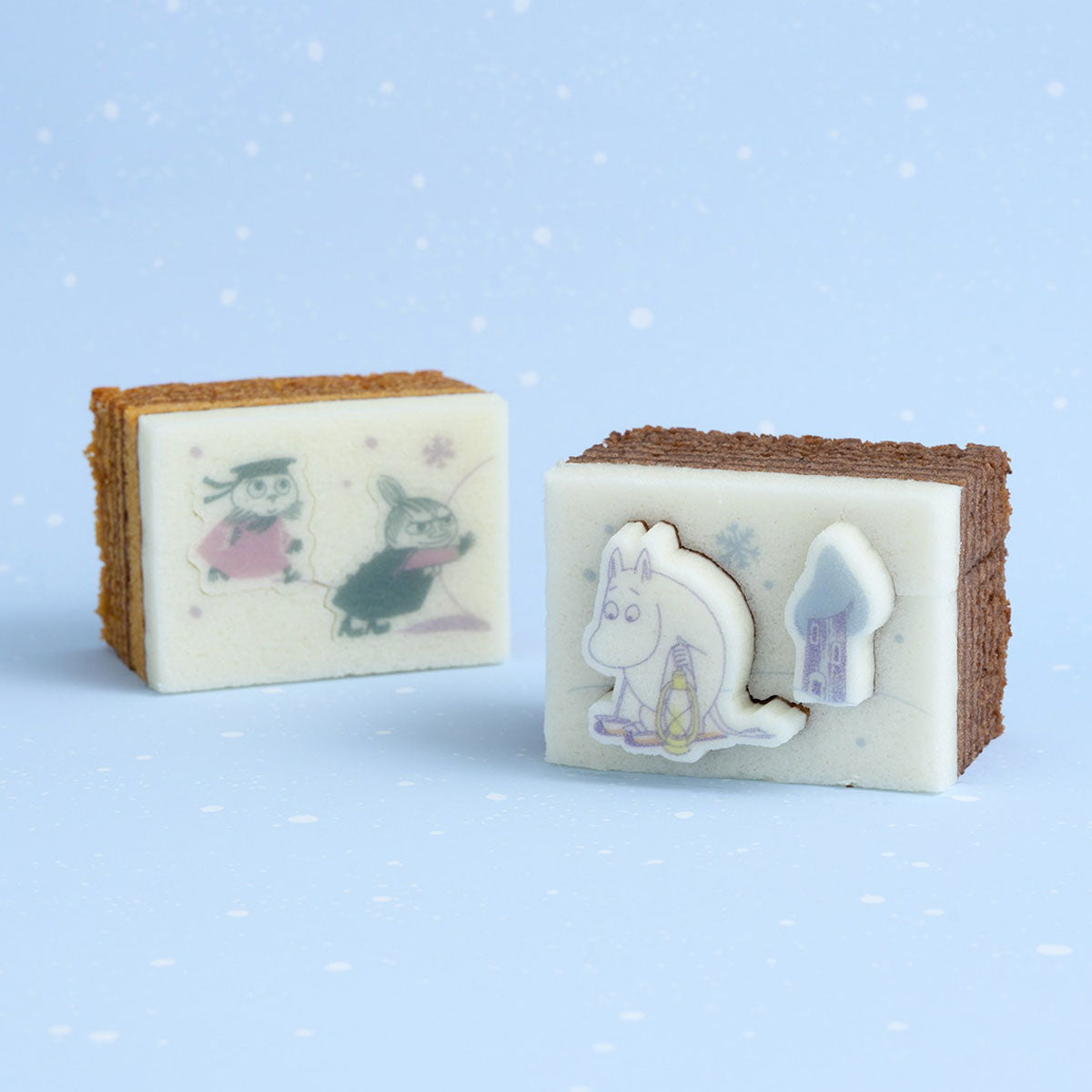 【冬季限定】Moomin ムーミン Katanukiya カタヌキヤ 型抜きバウム ( SNOWY WAY HOME ココア味 )
