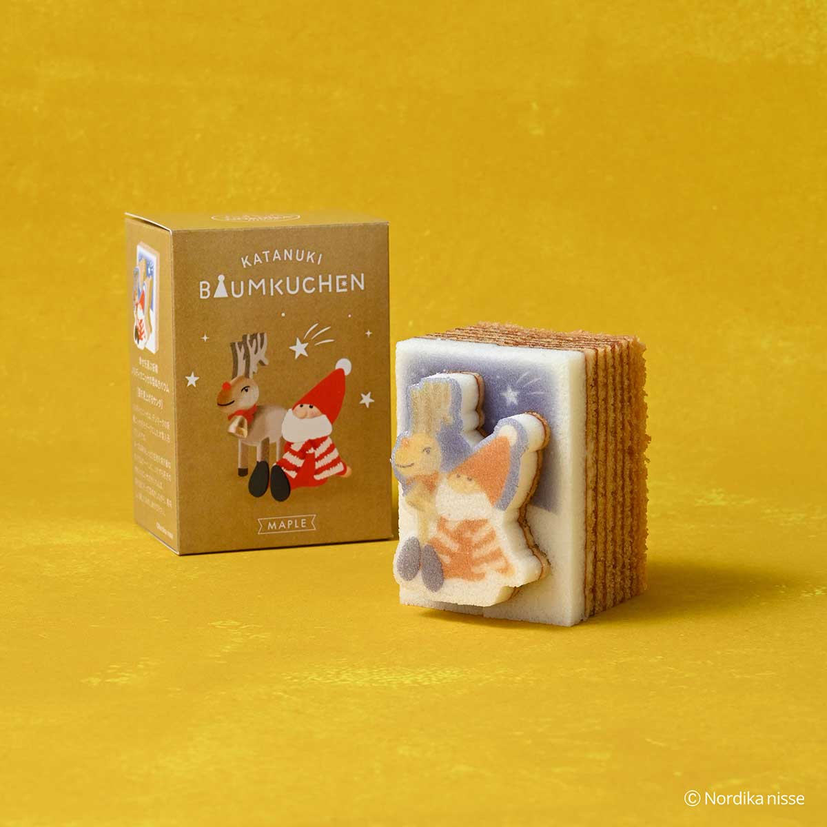 Katanukiya カタヌキヤ ノルディカニッセの型抜きバウム ( メープル / 星を見上げるサンタ )
