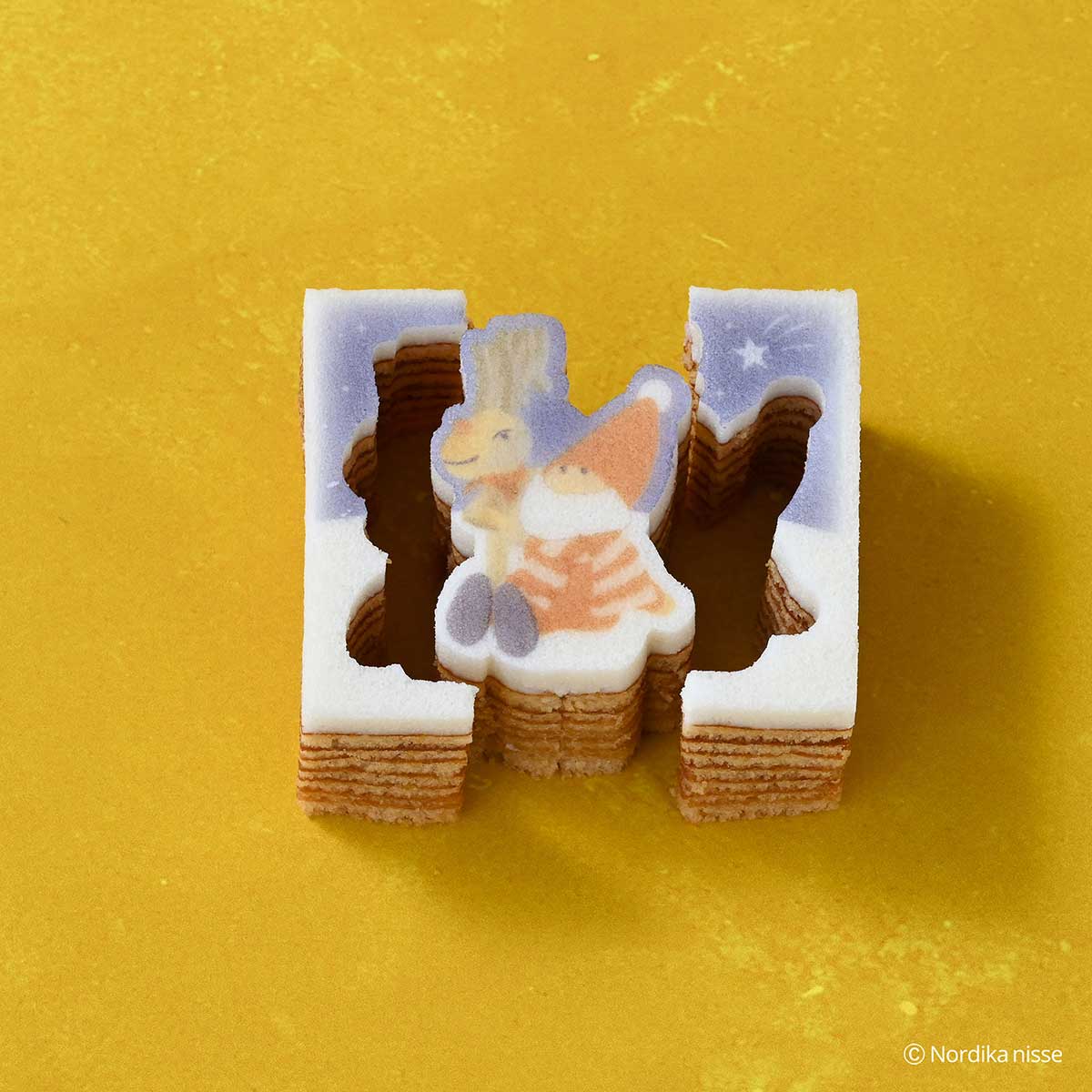 Katanukiya カタヌキヤ ノルディカニッセの型抜きバウム ( メープル / 星を見上げるサンタ )