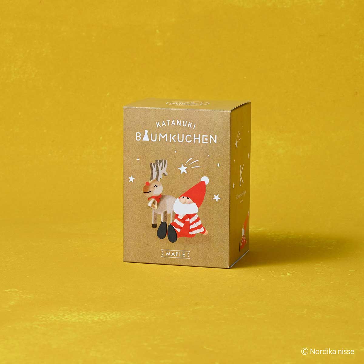 Katanukiya カタヌキヤ ノルディカニッセの型抜きバウム ( メープル / 星を見上げるサンタ )