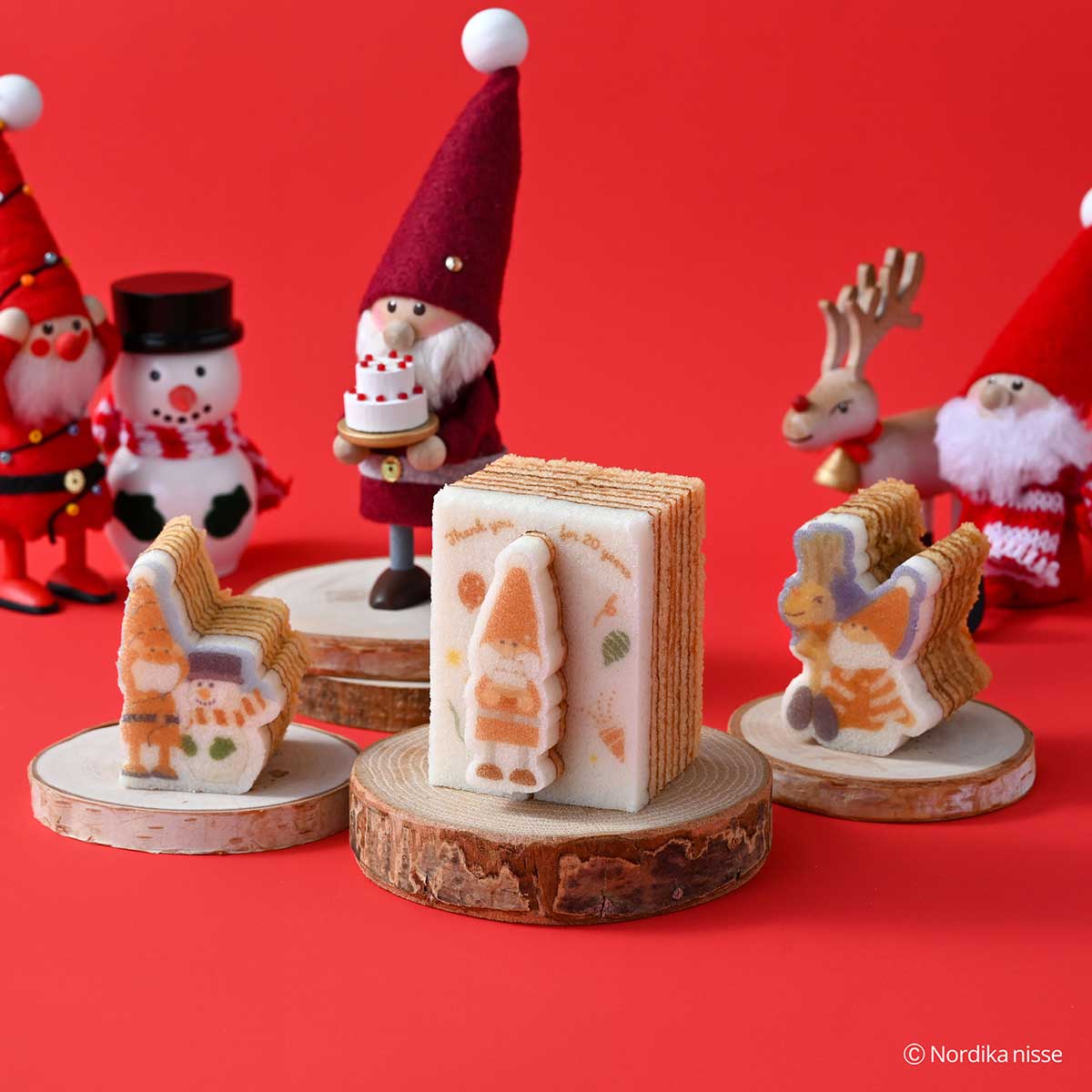 Katanukiya カタヌキヤ ノルディカニッセの型抜きバウム ( メープル / 星を見上げるサンタ )