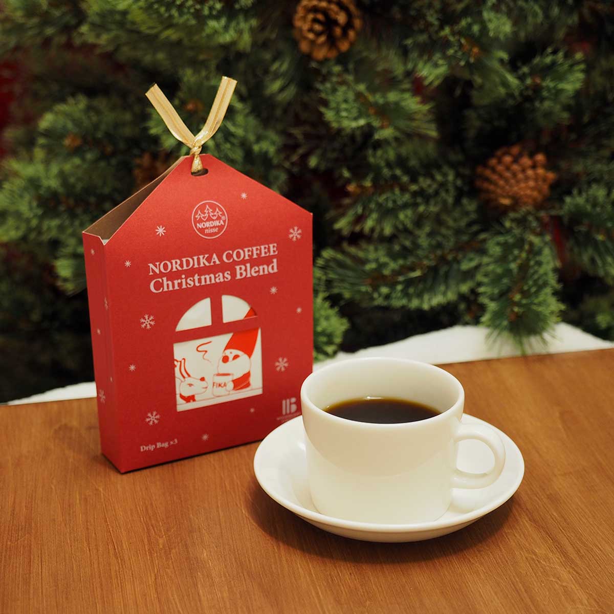 NORDIKA nisse ノルディカ ニッセ WOODBERRY COFFEE ウッド ベリー コーヒー ノルディカコーヒー ドリップバッグ ( クリスマスブレンド / 3個セット )