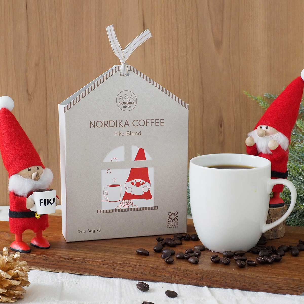 【予約】【2025新作】NORDIKA nisse ノルディカ ニッセ WOODBERRY COFFEE ウッド ベリー コーヒー ノルディカコーヒー ドリップバッグ ( フィーカブレンド / 3個セット )