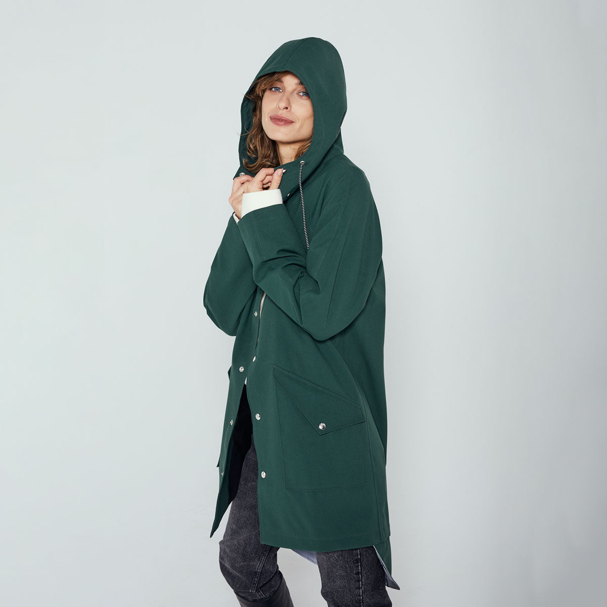 Ducktail Rainwear ダックテール レインウェア シティレインコート  ( XXSサイズ / グリーン )