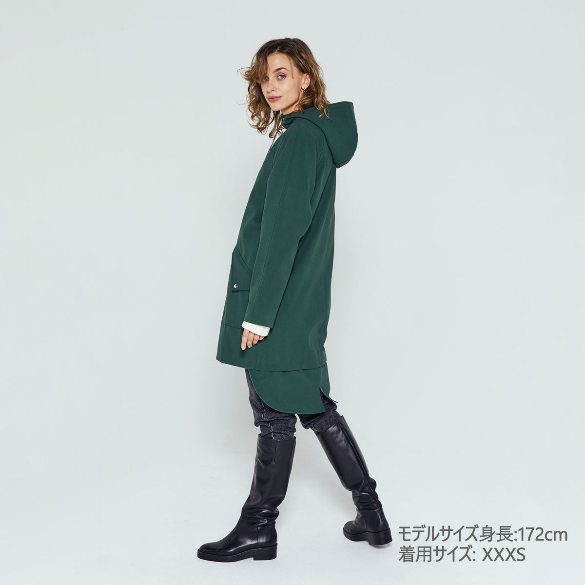 Ducktail Rainwear ダックテール レインウェア シティレインコート  ( XSサイズ / グリーン )