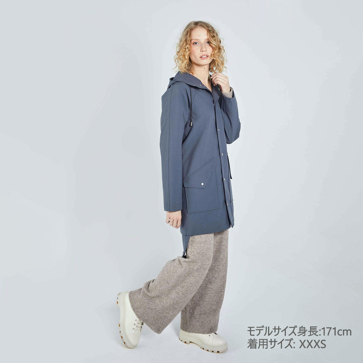 Ducktail Rainwear ダックテール レインウェア シティレインコート  ( XXSサイズ / グレー )