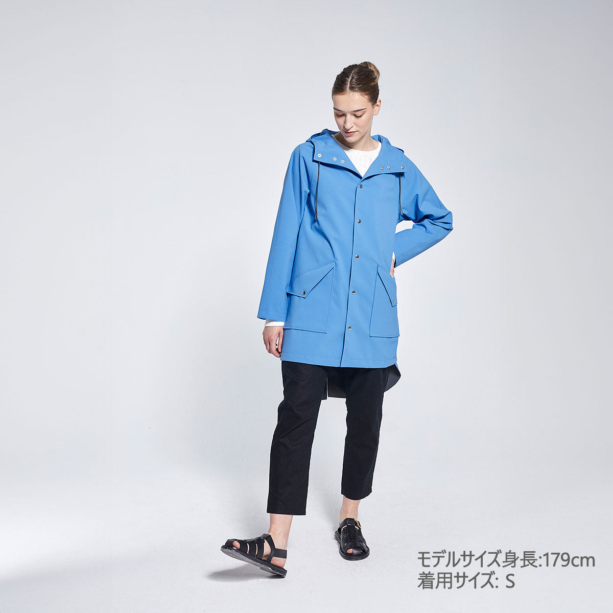 Ducktail Rainwear ダックテール レインウェア シティレインコート  ( XXXSサイズ / オーシャンブルー )