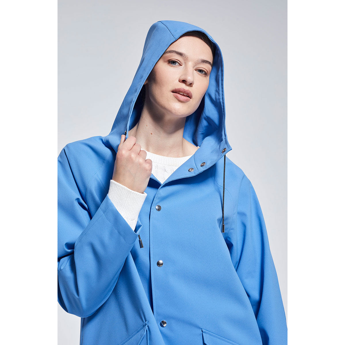 Ducktail Rainwear ダックテール レインウェア シティレインコート  ( XXXSサイズ / オーシャンブルー )