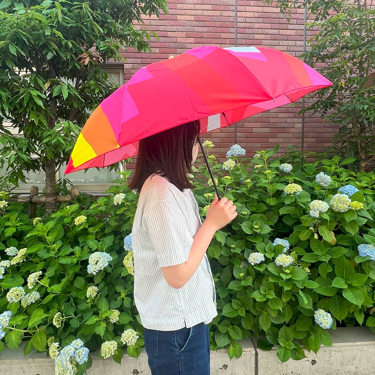 【20%OFF】OTTAIPNU オッタイピイヌ 晴雨兼用 UVカット 折りたたみ傘 ( nobana / ピンク )【セール】
