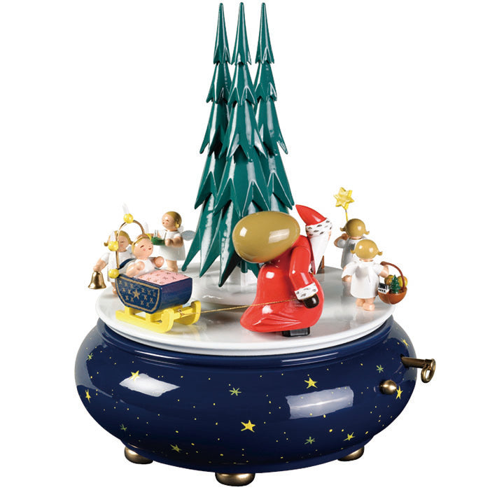 【ドイツ現地購入】クリスマスオルゴール 木製 Wendt & Kuhn ヴェント & キューン 木製オルゴール クリスマスの行進