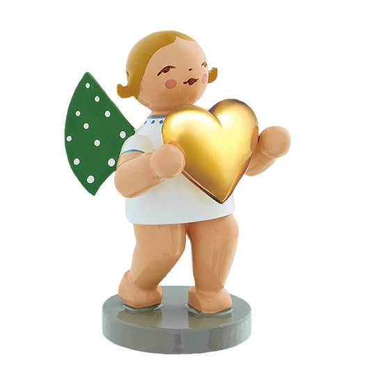 Wendt & K&uuml;hn ヴェント & キューン木製人形 ゴールドエディション ( ハートを持つ天使 )