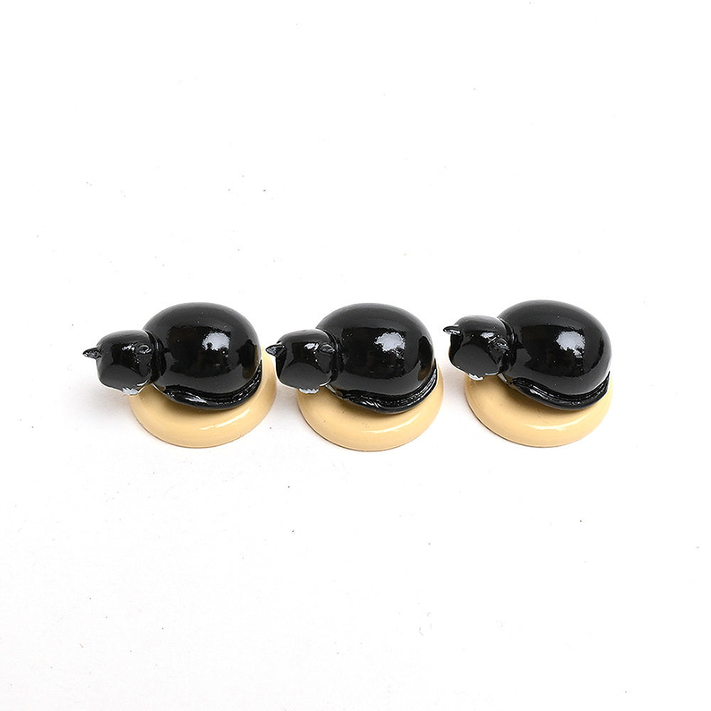 Wendt & Kuhn ヴェント & キューン 木製人形ネコ ( 黒 ）