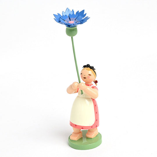Wendt & K&uuml;hn ヴェント & キューン 木製人形ブロッサムキンダー ( コーンフラワー )