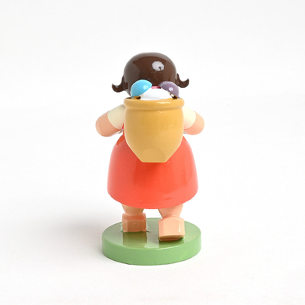 Wendt & Kuhn ヴェント & キューン 木製人形ブロッサムフレンズ ( うさぎを可愛がる女の子 )